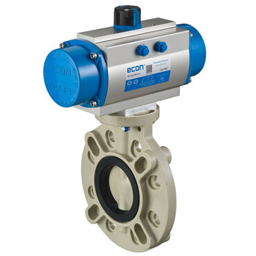 Butterfly valve Series: 57 Type: 3743ED PP/PP Pneumatic operated Double acting Wafer type